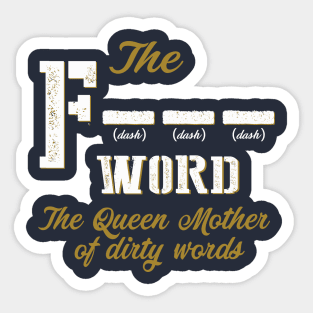 The F Word Sticker